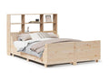 Matelas en bois massif marron, 160 x 200 cm
