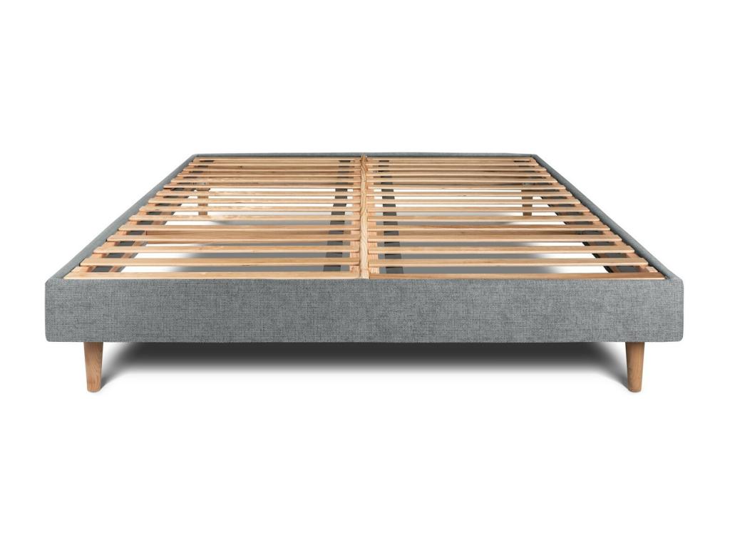 Mobilier d'intérieur en tissu anthracite, 140 x 200 cm