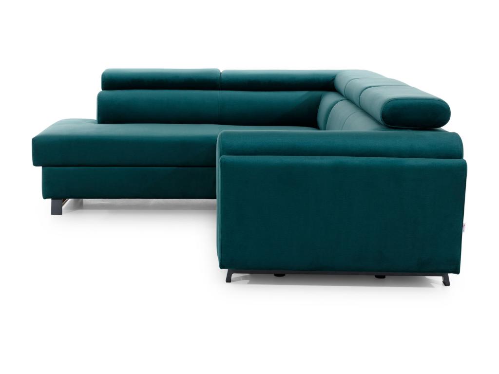 Canapé-lit en tissu gris