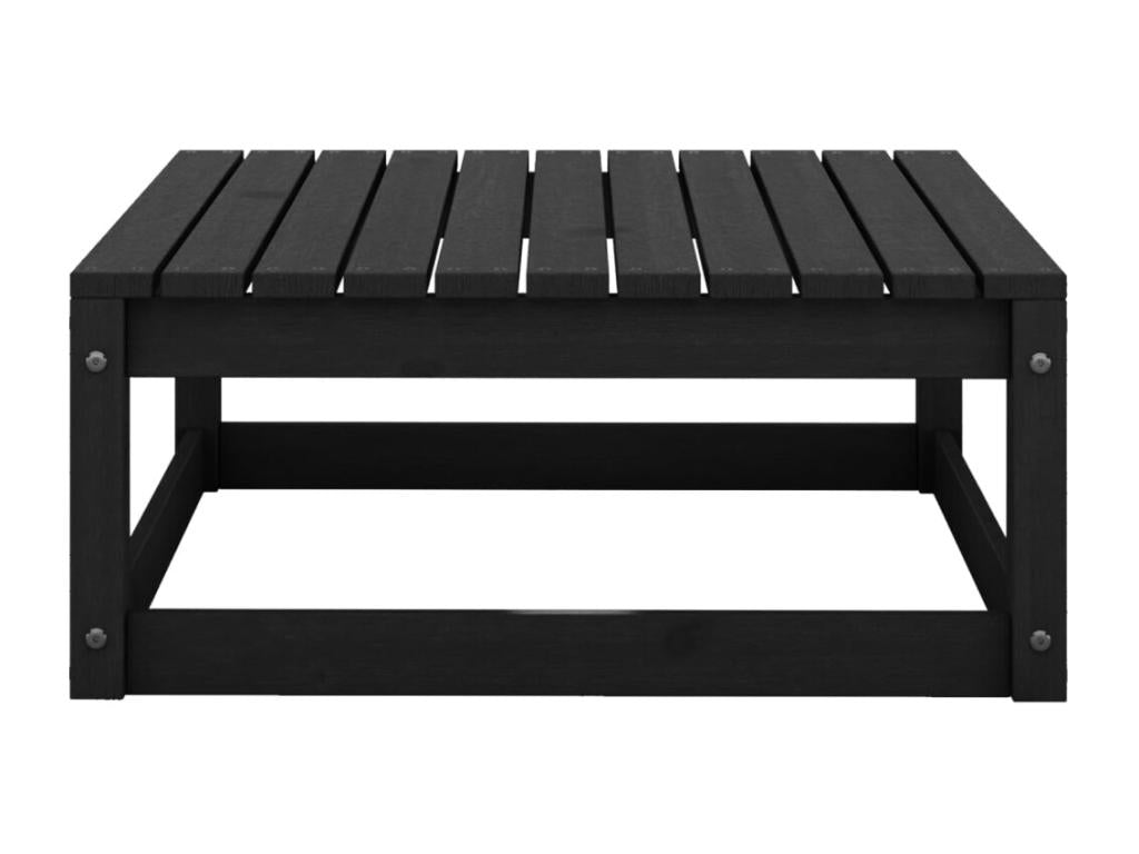 Ensemble de mobilier de jardin en pin noir - dlz1766459657109