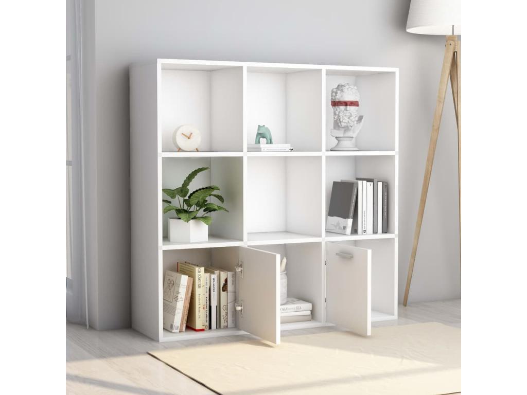 Bibliothèque blanche, 98 x 30 x 98 cm