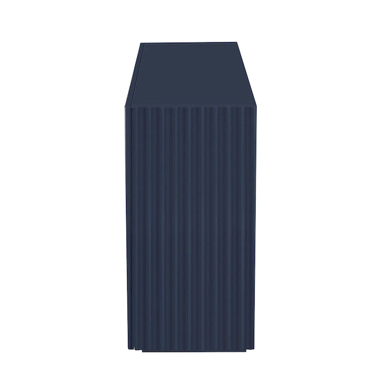 Buffet à 4 portes ondulées et grand espace de rangement