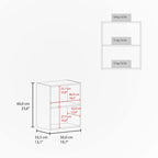 Armoire murale noire haute à 1 porte