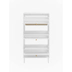 Étagère à chaussures en rotin à 3 portes