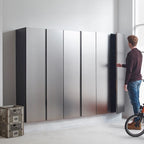 Armoire de rangement utilitaire murale en bois Nova Series, gris métallisé / Armoire de rangement utilitaire murale en bois Nova Series