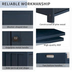 Banc de rangement en bois avec 3 portes à persiennes et coffre de rangement rabattable, banc à chaussures d'entrée avec étagères réglables