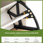 Meuble à chaussures en rotin naturel, meuble de rangement à chaussures à 2 portes rabattables