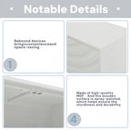 Buffet élégant avec portes cintrées à motif ondulé et étagères réglables