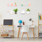 Étagères murales flottantes en acrylique transparent, idéales pour le rangement et l'organisation de la cuisine.