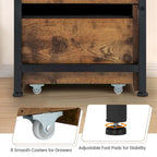 Coffre de rangement ottoman Costway avec couvercle rabattable et coffre en bois - Voir les détails