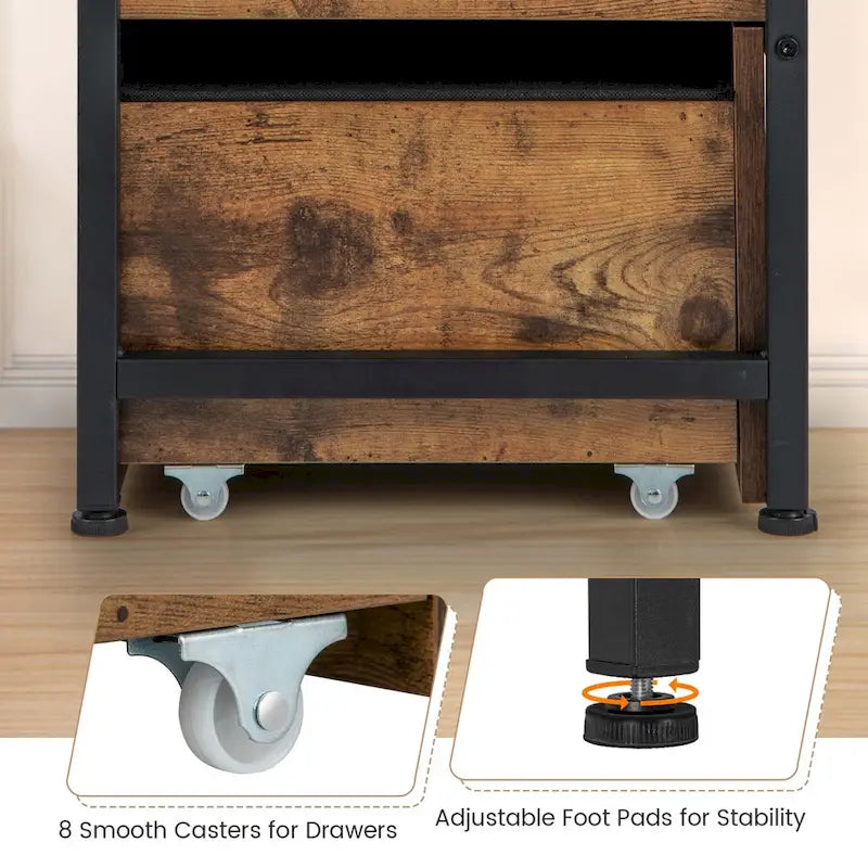 Coffre de rangement ottoman Costway avec couvercle rabattable et coffre en bois - Voir les détails