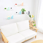 Étagères murales flottantes en acrylique transparent, idéales pour la salle de bain, la chambre, le salon et la cuisine.