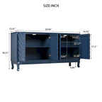 Buffet élégant avec motif à rainures arquées pour le salon