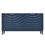 Buffet élégant avec motif à rainures arquées pour le salon