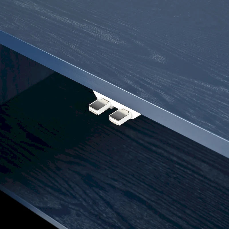 Buffet élégant avec motif à rainures arquées pour le salon