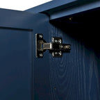 Buffet élégant avec motif à rainures arquées pour le salon