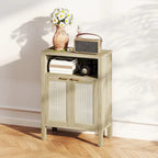 Buffet HOMCOM avec rangement, meuble d'appoint moderne à 2 portes et étagère réglable, table de buffet autoportante