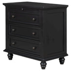 Meuble de rangement moderne en bois avec trois tiroirs pour chambre et salon