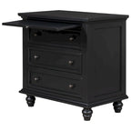 Meuble de rangement moderne en bois avec trois tiroirs pour chambre et salon