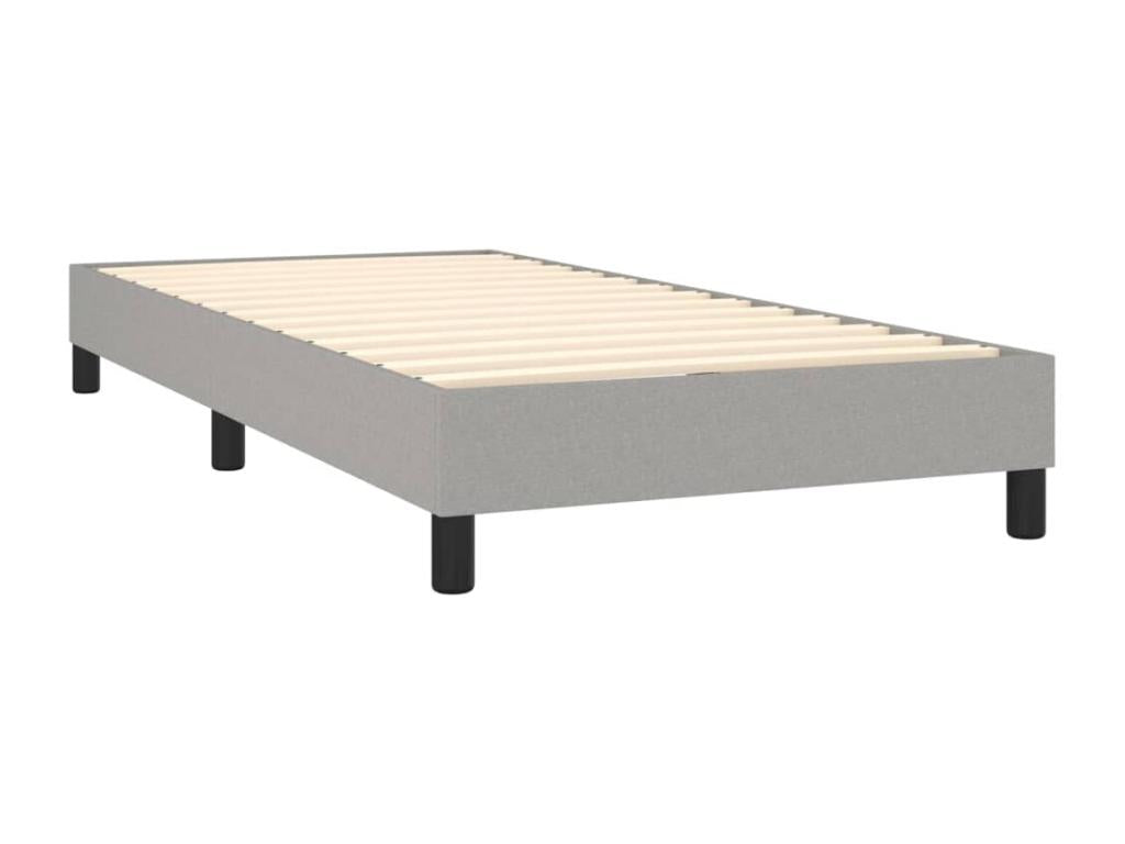 Matelas en tissu gris, 90 x 190 cm