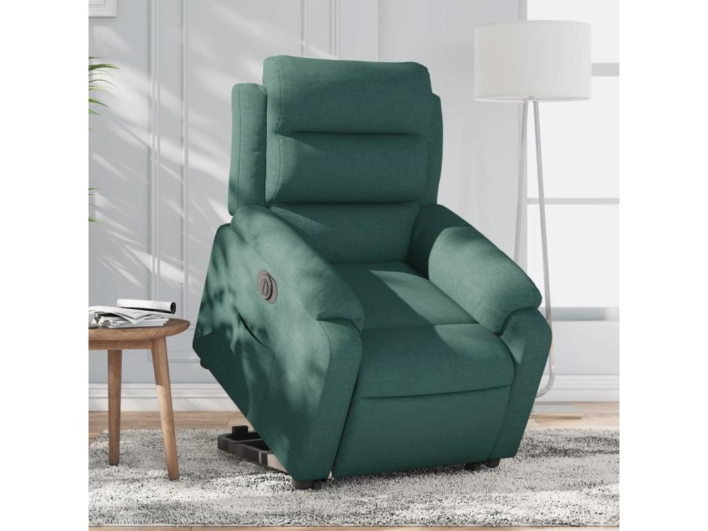 Fauteuil d'appoint en tissu vert