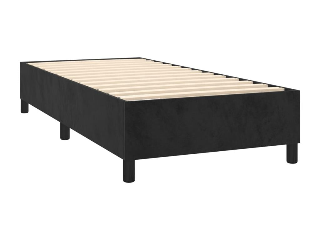 Matelas en velours noir, 90 x 200 cm