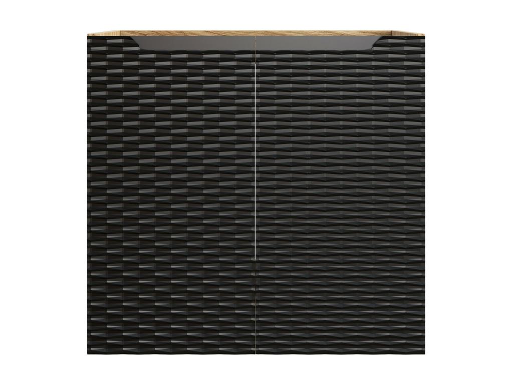 Armoire noire, 60 x 46 x 57 cm