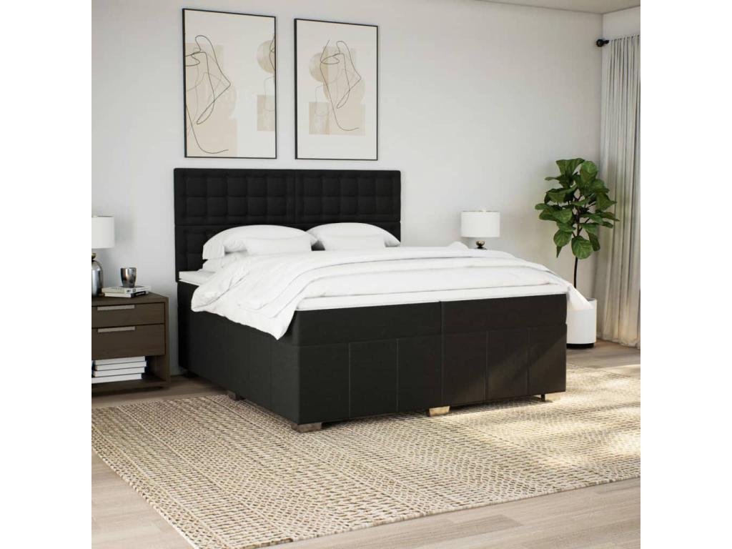 Matelas en tissu noir, 200 x 200 cm