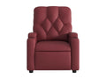 Fauteuil d'appoint en similicuir rouge