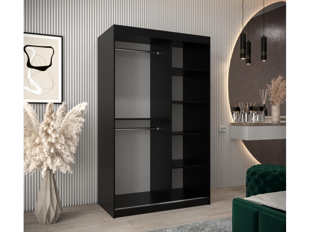 Armoire noire, 120 x 62 x 200 cm