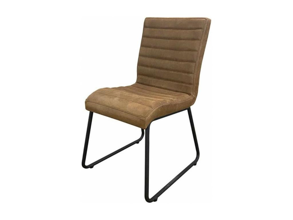 Fauteuil en cuir marron