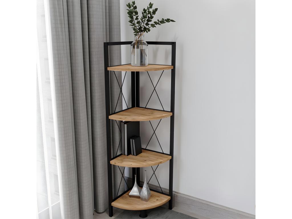 Bibliothèque en chêne brun