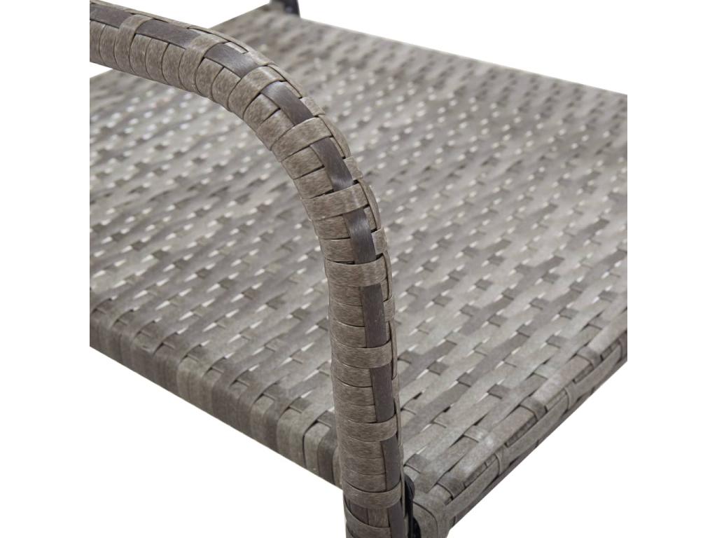 Meubles de maison en résine tressée anthracite