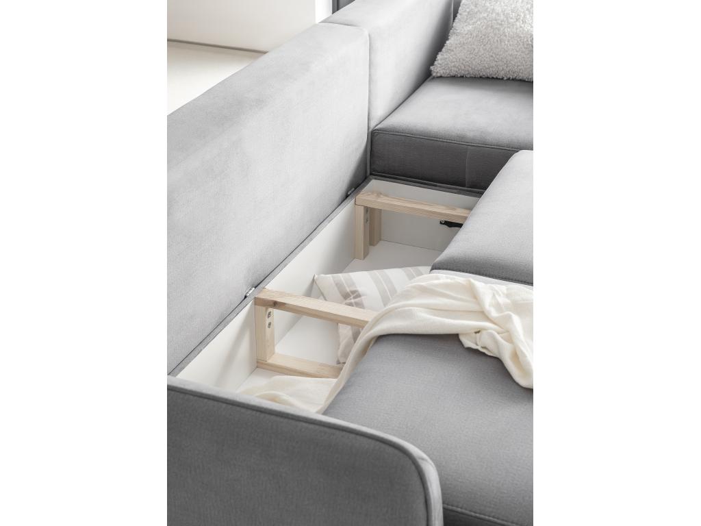 Canapé-lit en tissu