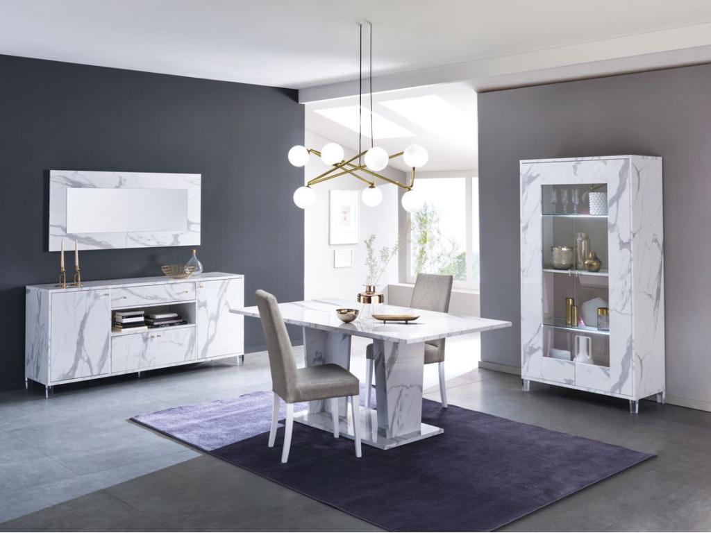 Meubles de maison en verre blanc