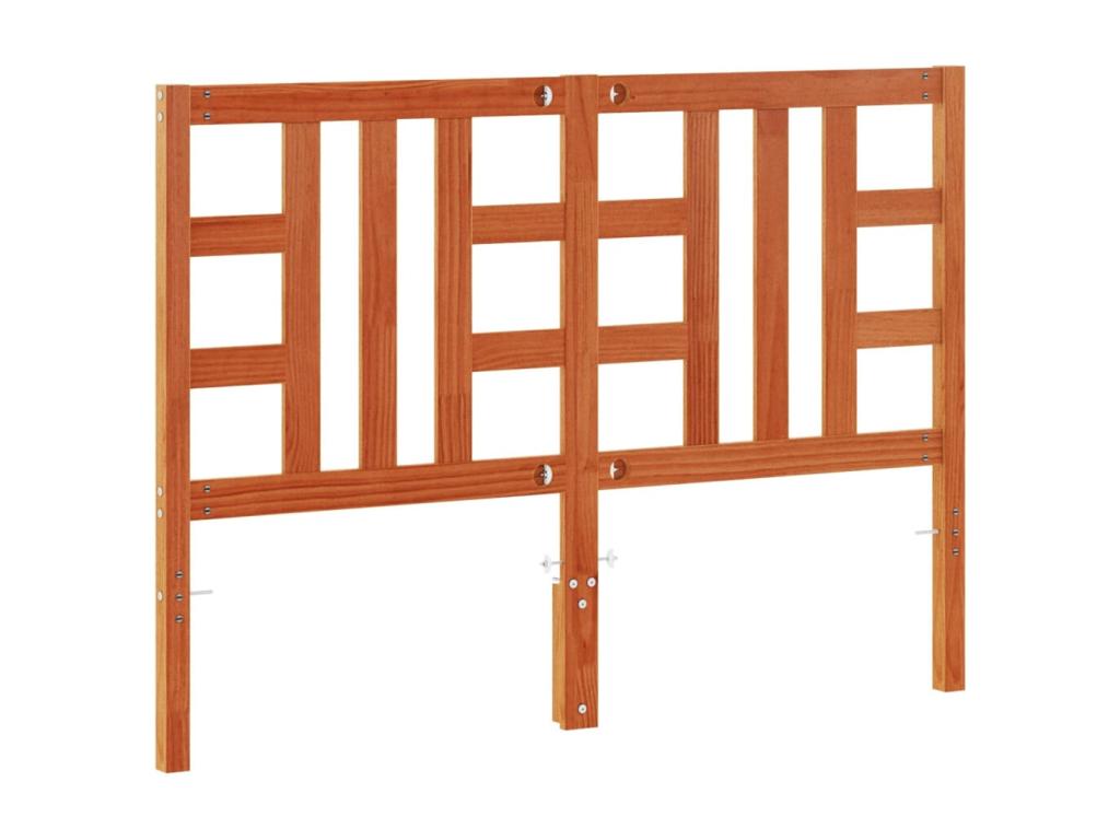 Lit en bois massif marron