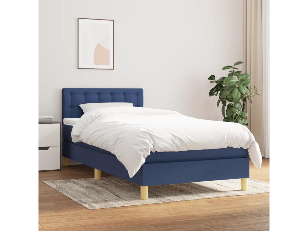 Matelas en tissu bleu, 80 x 200 cm - dlz1766459688240