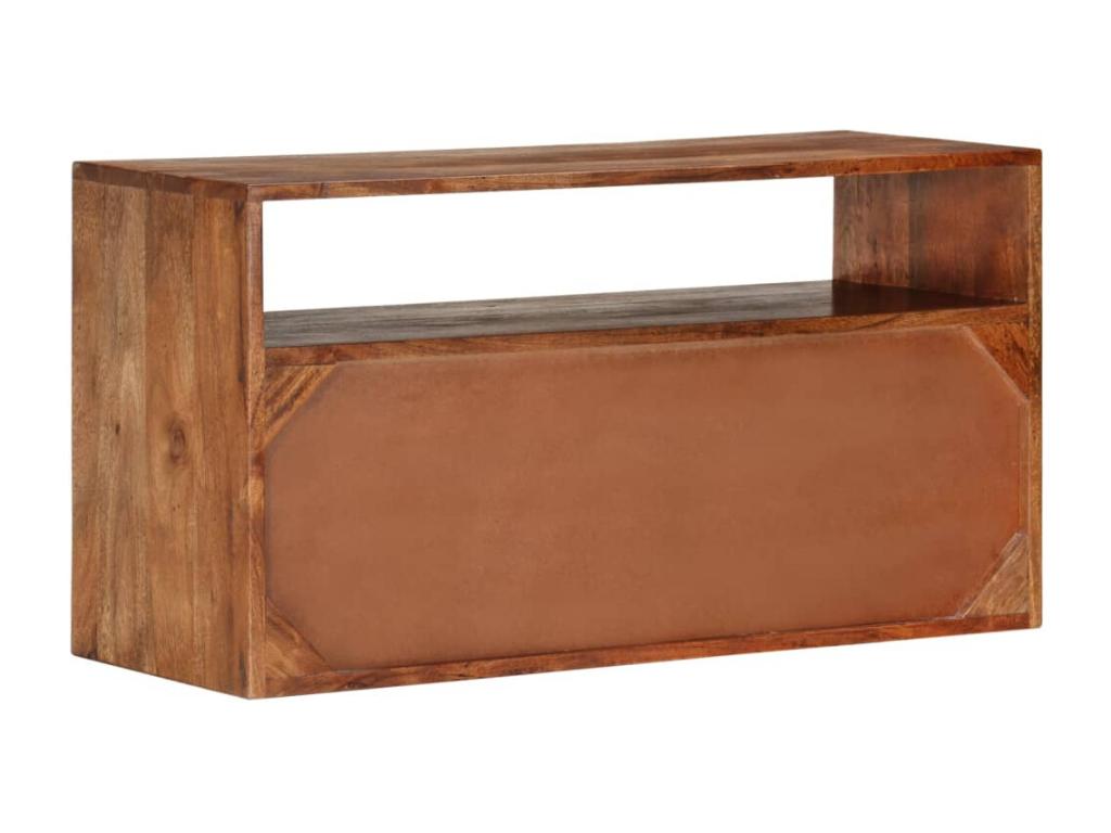 Meuble TV marron, 80 x 30 x 42 cm