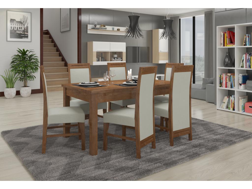 Chaise en tissu rouge