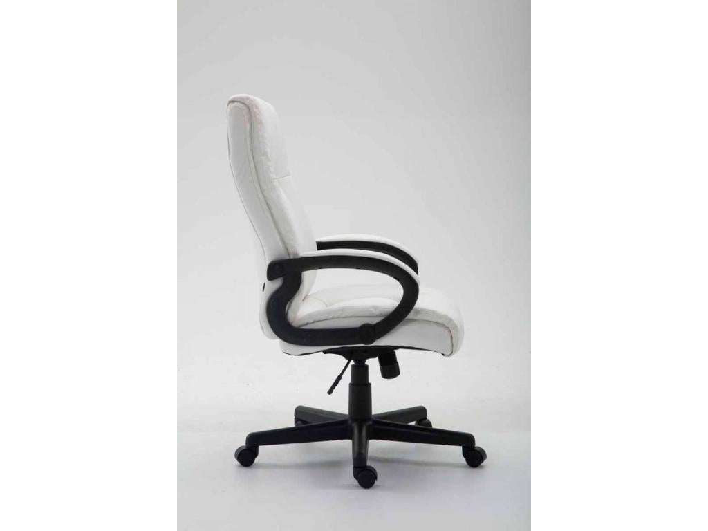 Fauteuil en similicuir blanc - dlz1766459664004