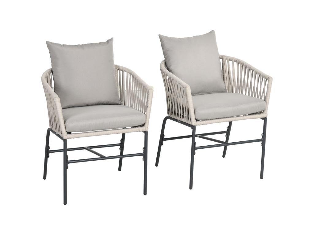 Fauteuil d'appoint en métal gris