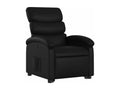 Fauteuil d'appoint en similicuir noir
