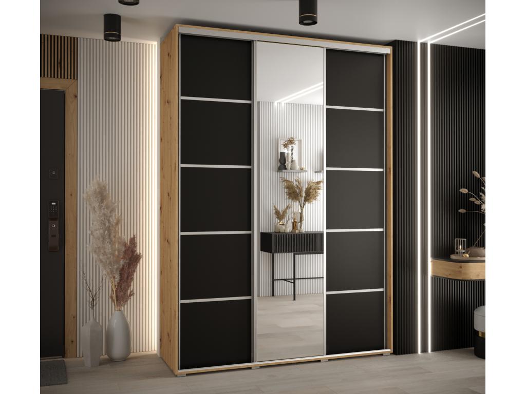 Armoire noire, 180 x 45 x 235,2 cm