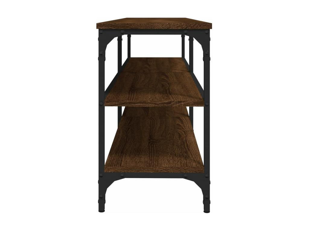 Meuble TV en bois composite marron, 140 x 30 x 50 cm