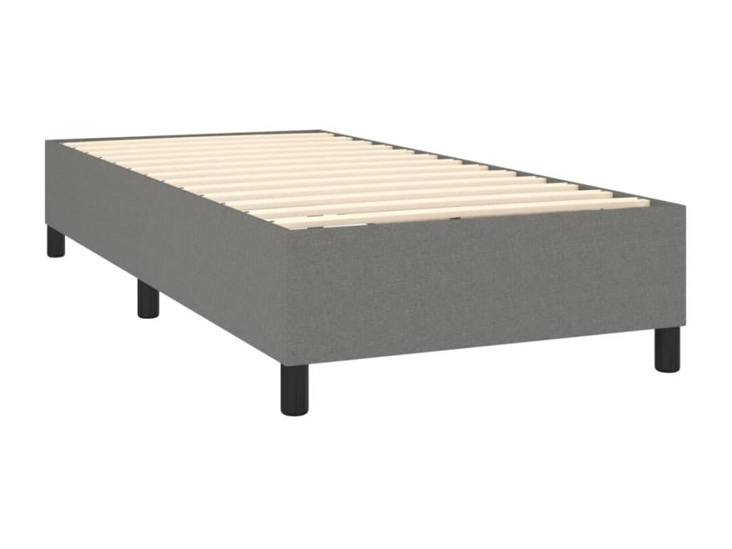 Matelas en tissu gris, 90 x 200 cm - dlz1766459932682