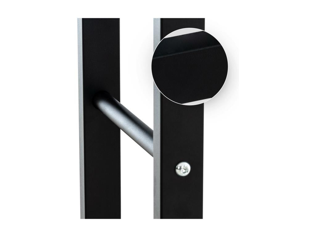 Meuble de maison en métal noir, 25 x 60 x 125 cm