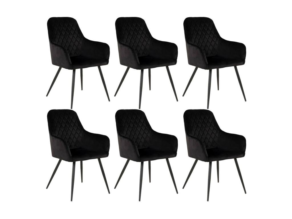 Fauteuil d'appoint en velours noir - dlz1766460034920
