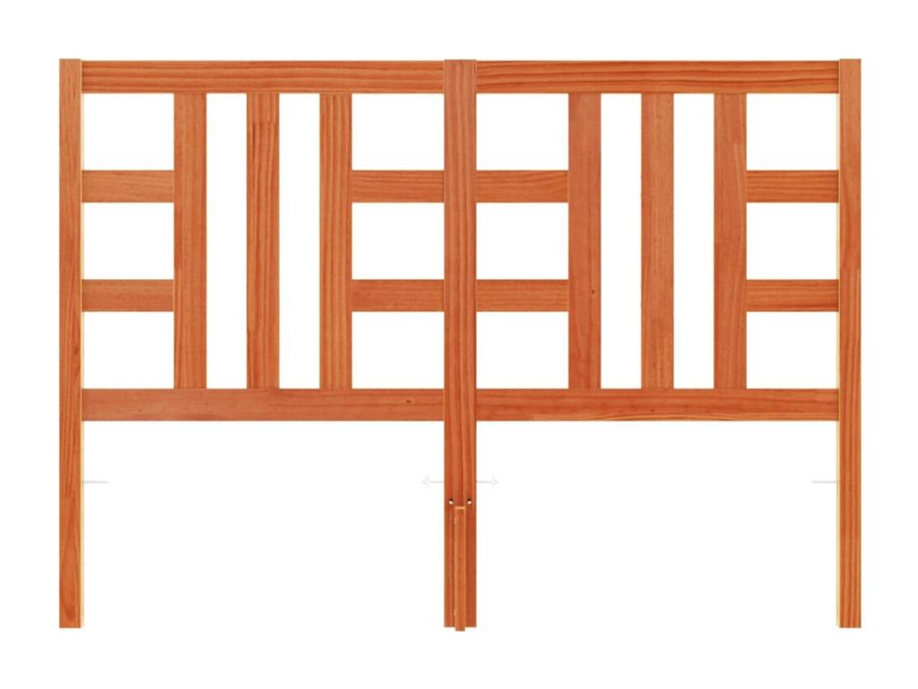 Lit en bois massif marron