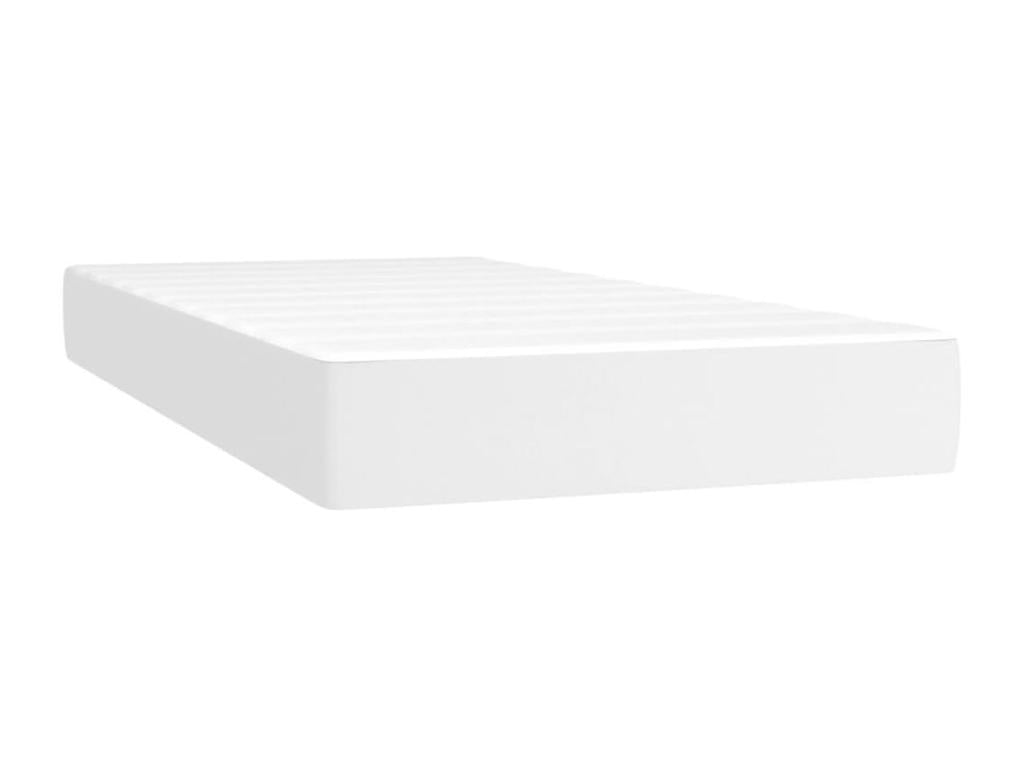 Matelas en similicuir blanc, 80 x 200 cm