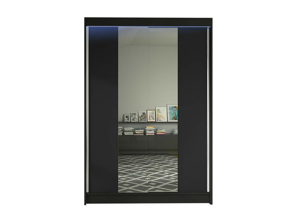 Armoire noire, 200 x 120 x 58 cm